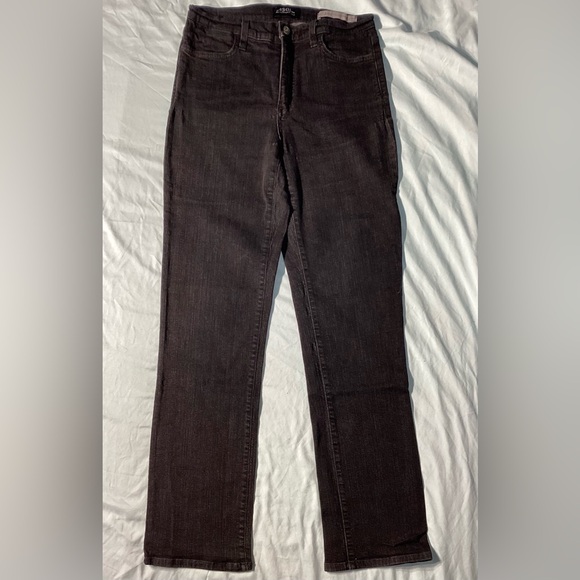 NYDJ Denim - NYDJ Black Stretch Straight Leg Jeans Size 4